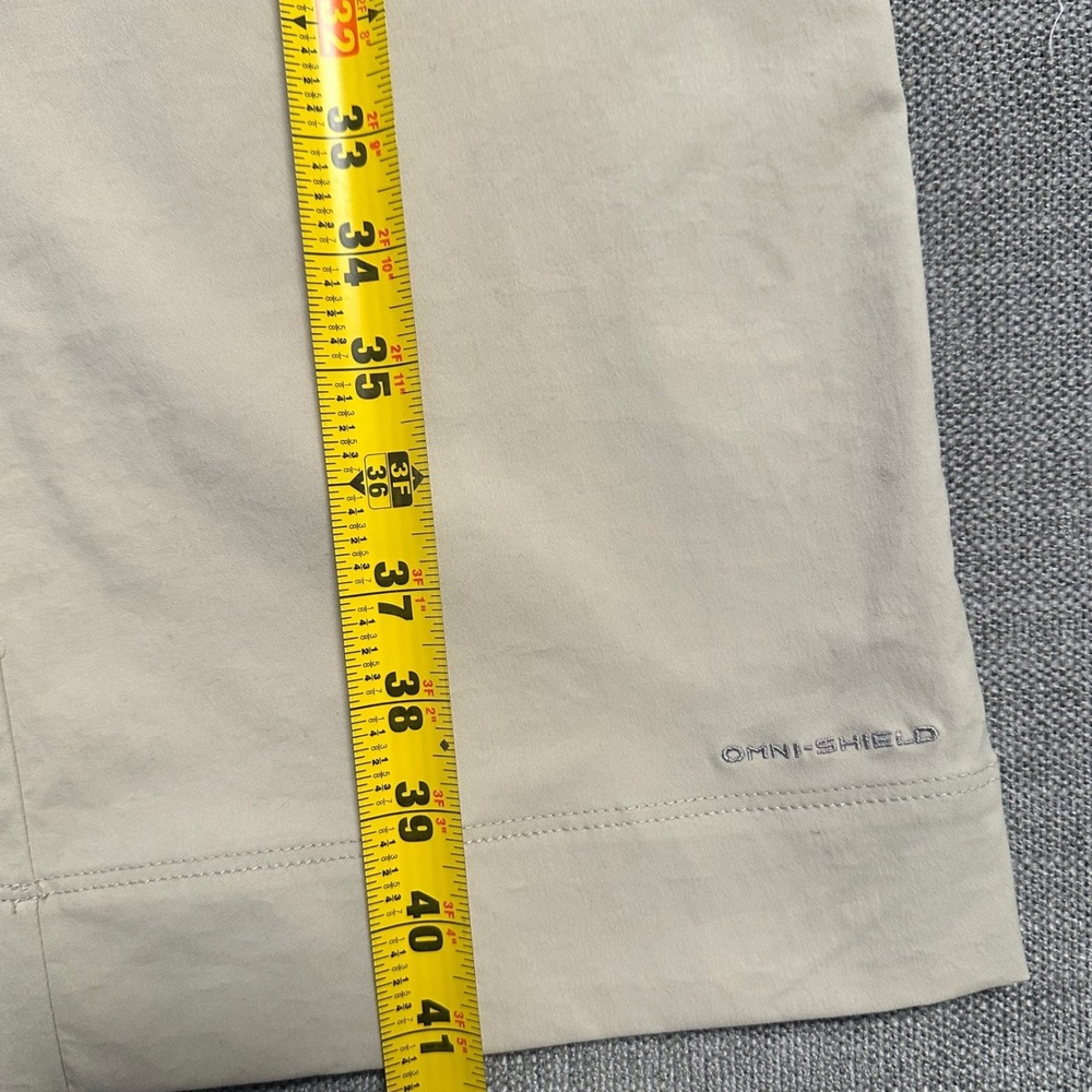 Columbia Hiking Pants Women 14 Short Tan Omni-Shield Outdoor Trouser - Picture 4 of 10